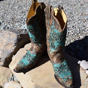 Corral Custom Leather Boots Size 11